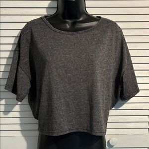 Dark Gray Women's Casual Crop Top